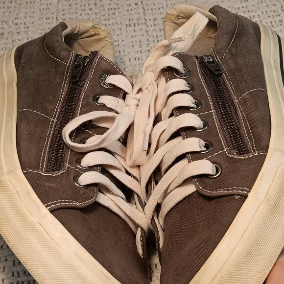 Taos women's 'Z Soul' graphite / light grey canvas skate sneakers sz 10 - Picture 8 of 14